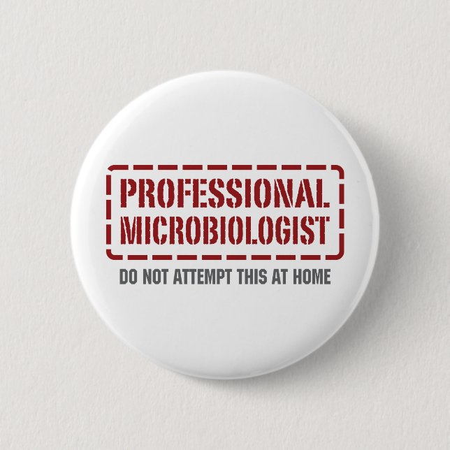 Beruflicher Biologe Button (Vorderseite)