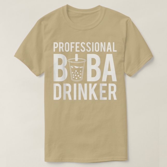 Beruflicher Boba Drinker Bubble Tea 1572 T-Shirt (Design vorne)