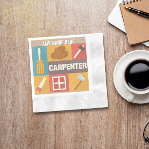 Beruflicher Carpenter Iconic Serviette