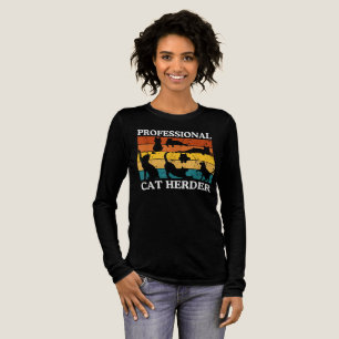 Beruflicher Cat Herder Retro Vintager T - Shirt