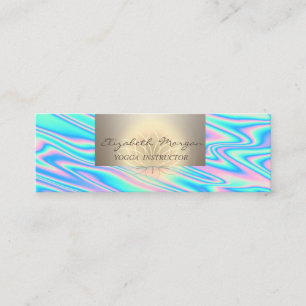 Beruflicher Charme, Trendy Lotus Holographic Mini Visitenkarte