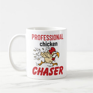 Beruflicher Chicken Chaser Hühner Bauer Kaffeetasse