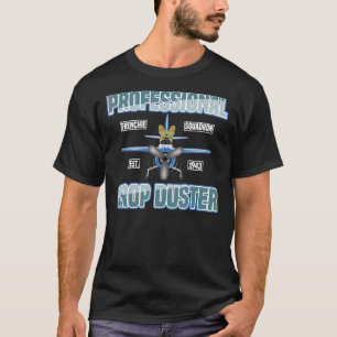 Beruflicher Crop Duster mit französischem Bulldog T-Shirt