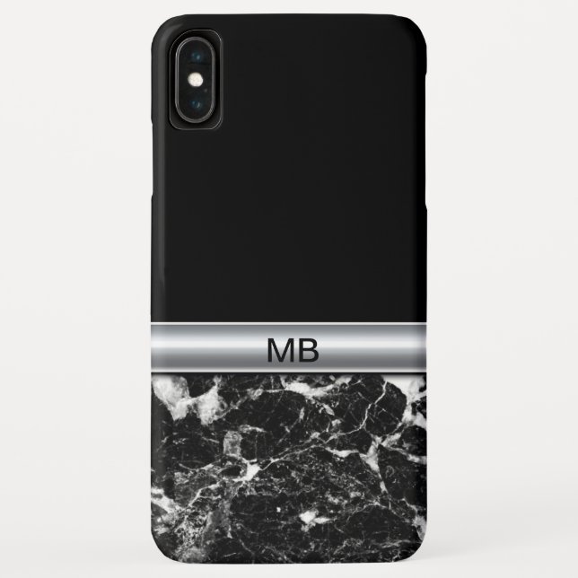 Beruflicher das Monogramm-Entwurf der Männer Case-Mate iPhone Hülle (Rückseite)
