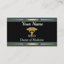 Beruflicher Doktor der Medizin Gold und Schwarzes
