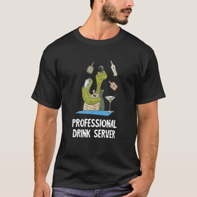 Beruflicher Drink Server Turtle Intoxikologe Ba T-Shirt (Vorderseite)