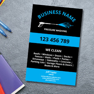 Beruflicher Druck Power waschen Waschmaschine Flyer