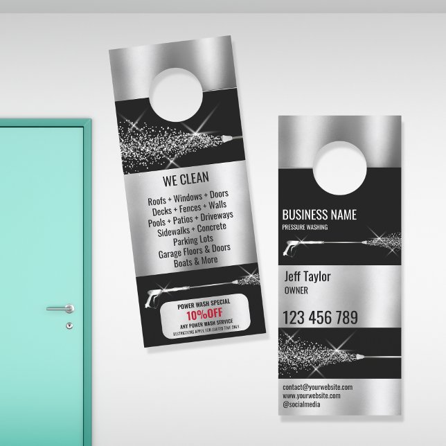 Beruflicher Druck Power waschen Waschmaschine Türanhänger (Von Creator hochgeladen)