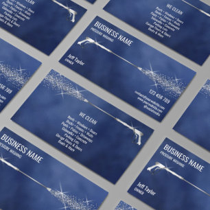 Beruflicher Druck Power waschen Waschmaschine Visitenkarte