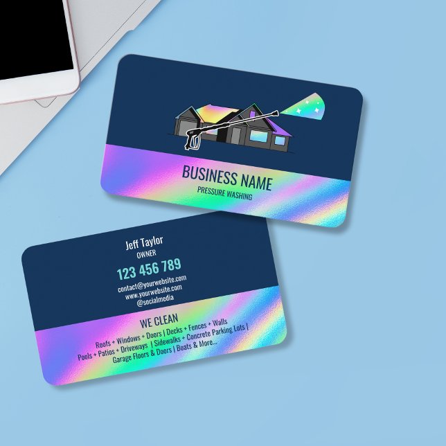 Beruflicher Druck Power waschen Waschmaschine Visitenkarte (Von Creator hochgeladen)