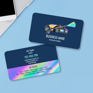 Beruflicher Druck Power waschen Waschmaschine Visitenkarte