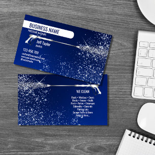 Beruflicher Druck Power waschen Waschmaschine Visitenkarte