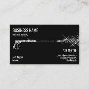 Beruflicher Druck Power waschen Waschmaschine Visitenkarte