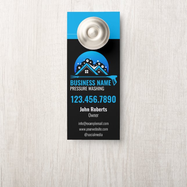 Beruflicher Druck schwarz waschen Türanhänger (Auf Knauf)