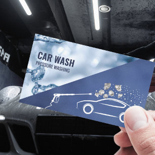 Beruflicher Druck Waschen des Autos Visitenkarte