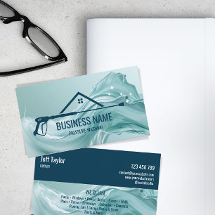 Beruflicher Druck Waschmaschine Power Masculine Bu Visitenkarte