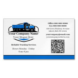 Beruflicher Dump Truck Hauling Company QR Code Magnetische Visitenkarte