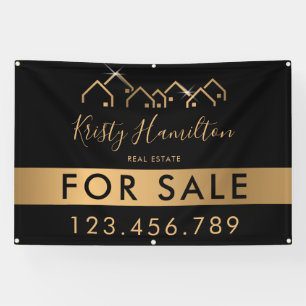 beruflicher Echtzeit-Anwesen-Realtor, um Foto-QR-C Banner