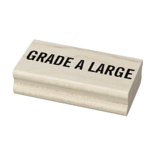 Beruflicher Eierkarton Briefmarke GRAD A Gummistempel