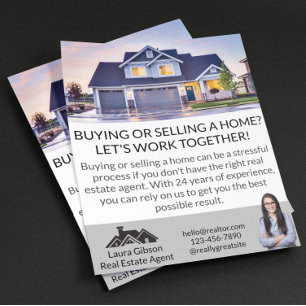 Beruflicher einfacher lokaler Immobilienmakler Flyer