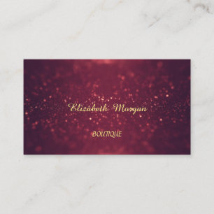 Beruflicher Eleganter Chic, Glittery, Bokeh Visitenkarte