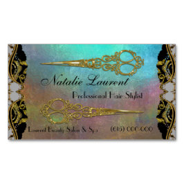 Beruflicher, eleganter Doppel-Schere-Wattebereich Magnetische Visitenkarte