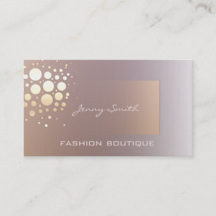 Beruflicher, eleganter Konfetti aus Gold/Bronze Visitenkarte