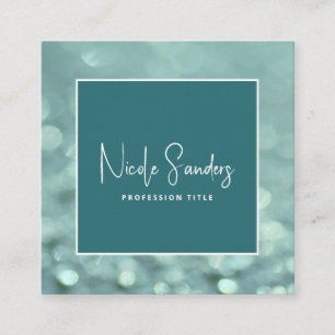 Beruflicher, eleganter minimalistischer QR-Code Quadratische Visitenkarte