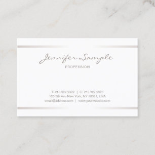 Beruflicher eleganter moderner schlichter visitenkarte