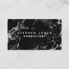 Beruflicher eleganter moderner schwarzer visitenkarte