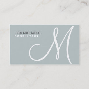 Beruflicher eleganter Monogramm-Makeup-Künstler Gr Visitenkarte