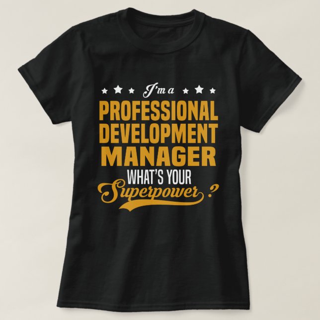 Beruflicher Entwicklungsleiter T-Shirt (Design vorne)