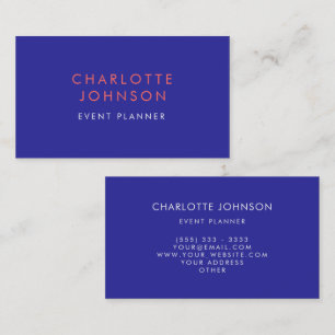 Beruflicher Ereignis-Planer modern Visitenkarte