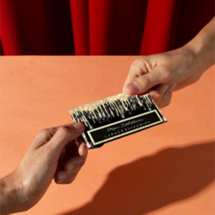 Beruflicher Eventplaner Eyelash Sepia Gold Tropfen Visitenkarte