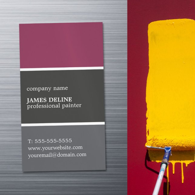 Beruflicher Farbpalettenpinsel Magnetische Visitenkarte (Von Creator hochgeladen)