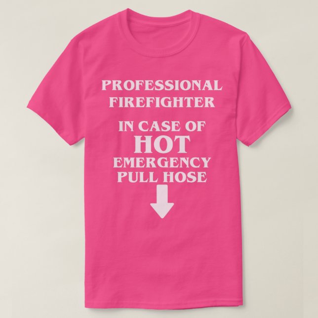 Beruflicher Feuerwehrschlauch T-Shirt (Design vorne)