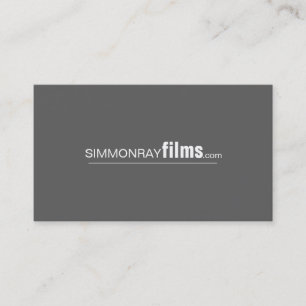 Beruflicher Filmemacher, Director Business Card Visitenkarte