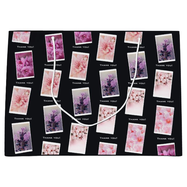 Beruflicher Fotograf Vielen Dank! Große Geschenktüte (Vorderseite)