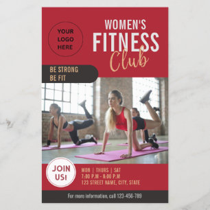 Beruflicher Frauenclub Fitness Flyer