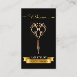 Beruflicher Friseur Schönheitssalon Visitenkarte