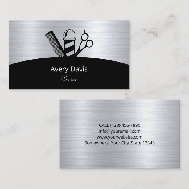 Beruflicher Friseursalon Visitenkarte (Vorne/Hinten)