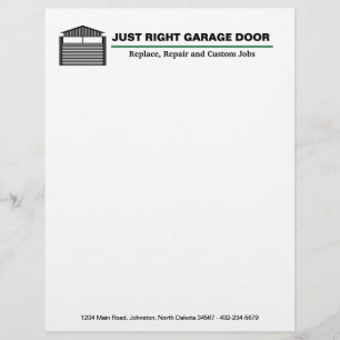 Beruflicher Garagenservice Briefbogen