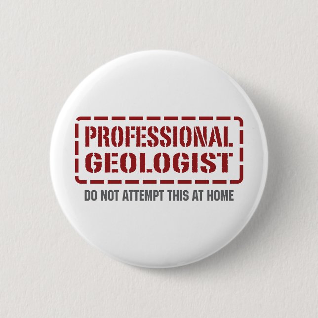 Beruflicher Geologe Button (Vorderseite)