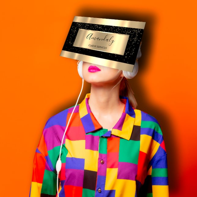 Beruflicher Gold-Friseur-Eventplaner Visitenkarte (Professional Gold Hairdresser Event Planner Business Card )