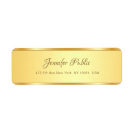 Beruflicher goldgezeichneter Namenstext Moderner