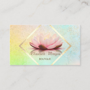 Beruflicher Goldrahmen, Confetti Lotus Visitenkarte