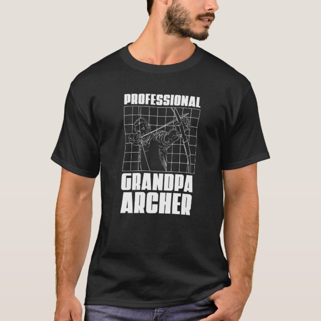 Beruflicher Großvater Archer Bow Archery Gr T-Shirt (Vorderseite)