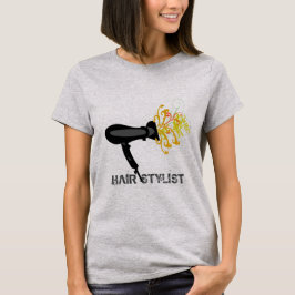 Beruflicher Haar-Stylist-Salonbeautician-Trockner T-Shirt