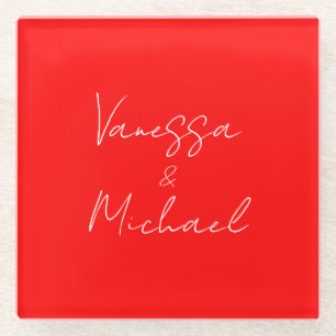 Beruflicher handschriftlicher Name Glasuntersetzer