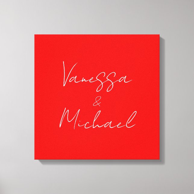 Beruflicher handschriftlicher Name Leinwanddruck (Vorderseite)